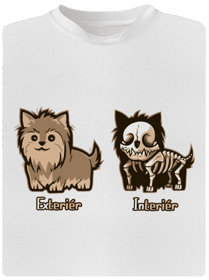 Teriér pánské sportovní tričko White