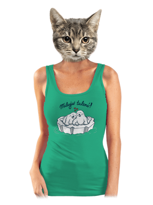 Miluju tulení dámské tílko klasické Mint Mal