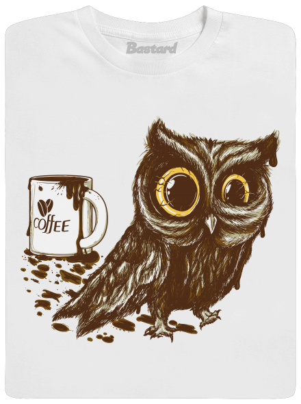 Sova na kofeinu dětské tričko White