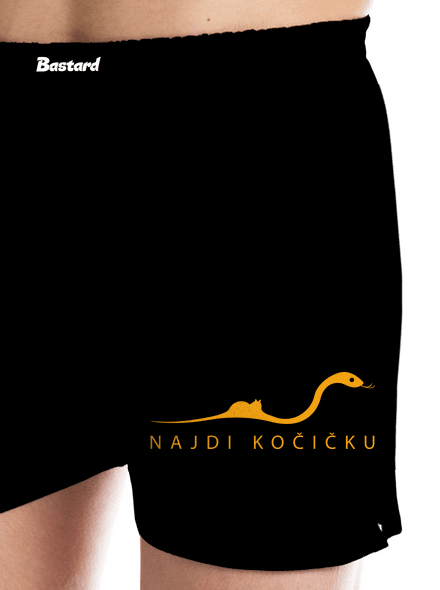 Najdi kočičku pánské trenky Black