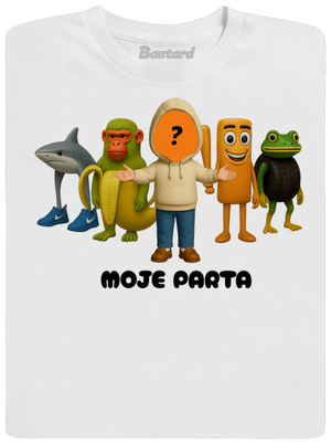 Brainrot parta pro holky pánské tričko White