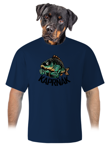 Kaprňák unisex tričko oversized Midnight Blue