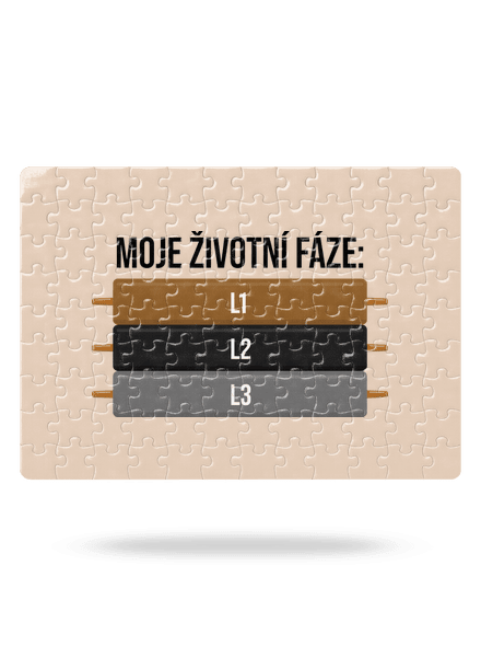 Moje životní fáze puzzle White
