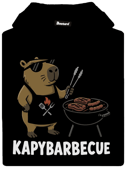 Kapybarbecue pánská mikina klokanka Black