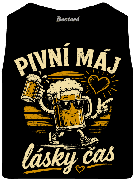 Pivní máj pánské tílko Black