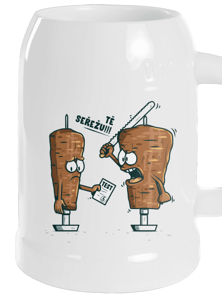 Kebab půllitr White