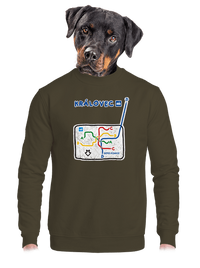 unisex mikina bez kapuce