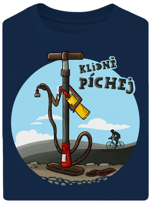 Klidně píchej unisex tričko oversized Midnight Blue