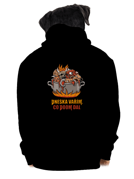 Co Doom dal pánská mikina na zip Black