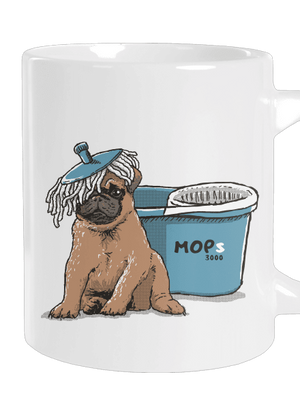 Mops velký hrnek White