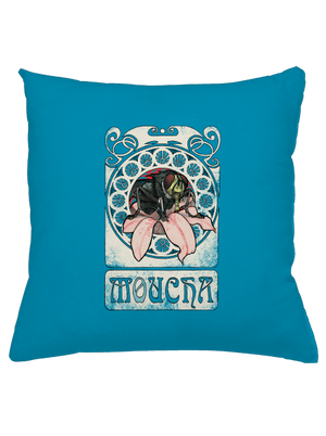 Moucha polštář Blue Turquoise