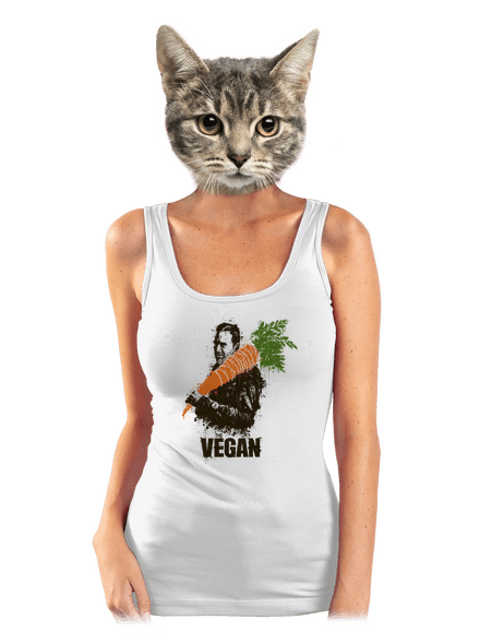 Vegan dámské tílko klasické White
