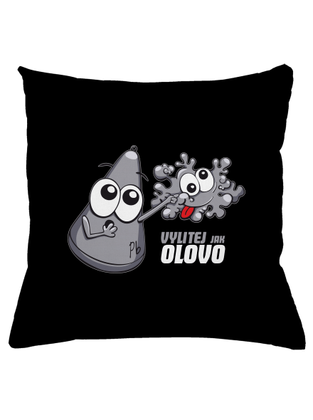 Vylitej jak olovo polštář Black
