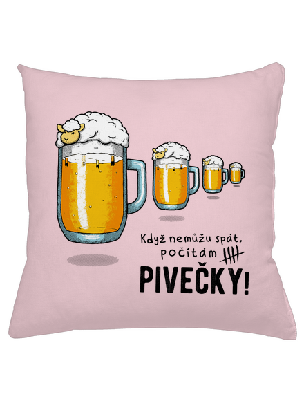 Pivečka polštář Light Pink