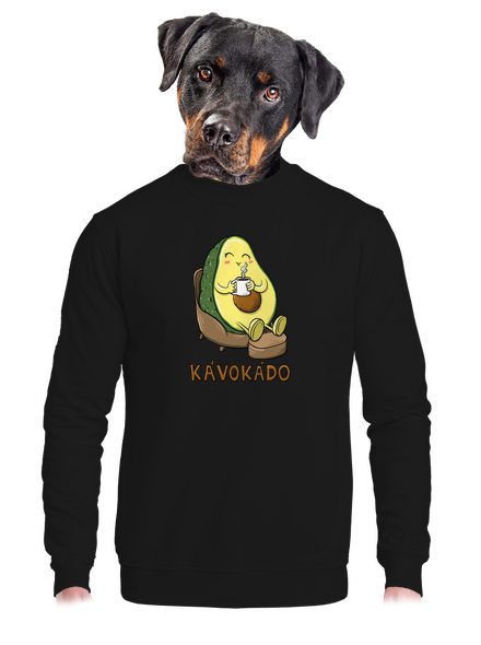 Kávokádo unisex mikina bez kapuce Black