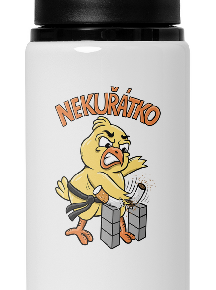 Nekuřátko lahev na vodu White