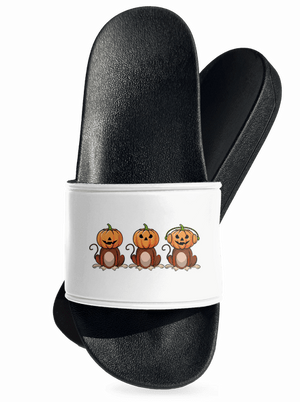 Halloween opičky pantofle White