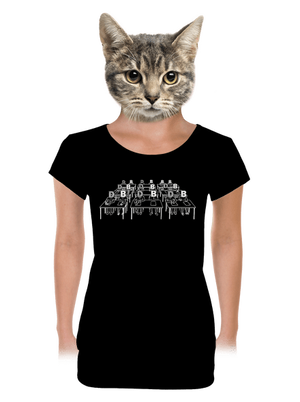 Cimrman: Debil, blbeček dámské tričko s lemem Black