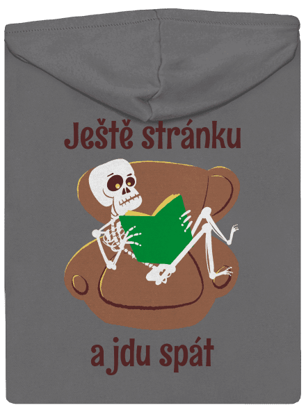 Ještě stránku dámská mikina na zip Steel Gray