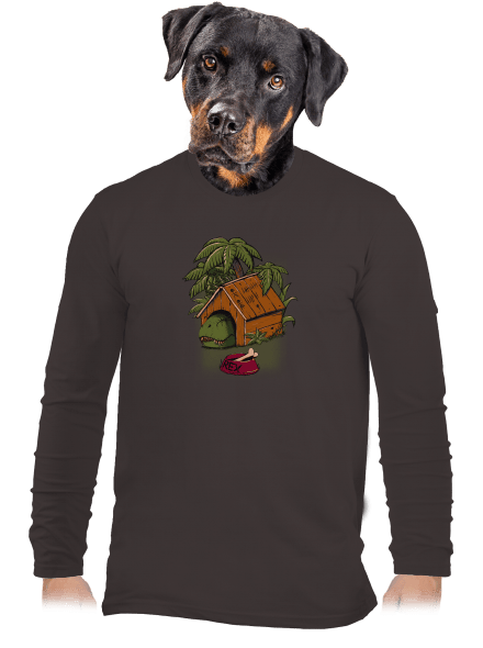 Pozor pes pánské dlouhý rukáv Bear Brown