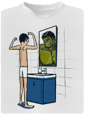 Hulk dětské sportovní tričko White