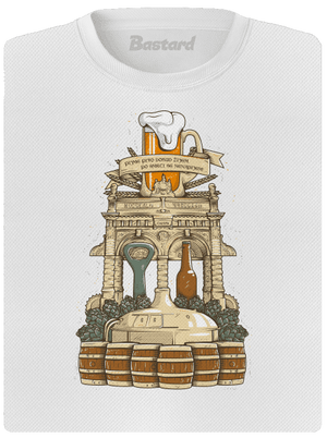 Pivní oltář dámské sportovní tričko White