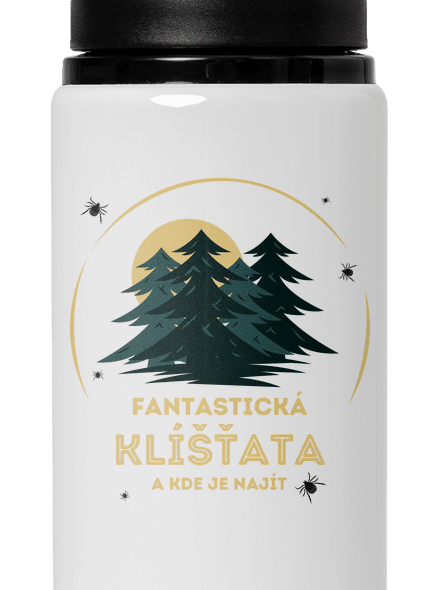 Fantastická klíšťata lahev na vodu White