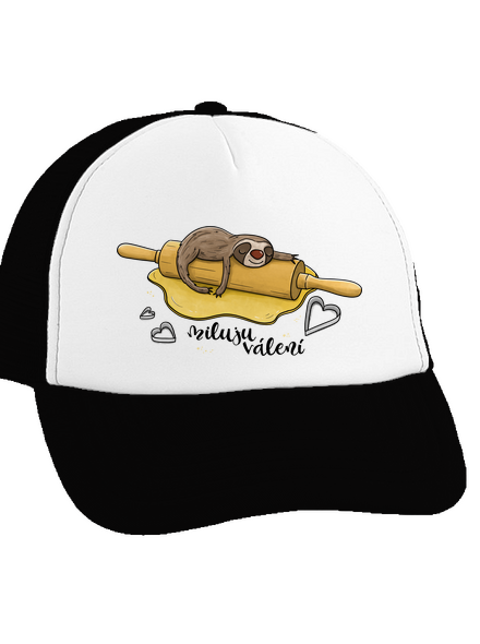 Miluju válení kšiltovka truckerka Black cap