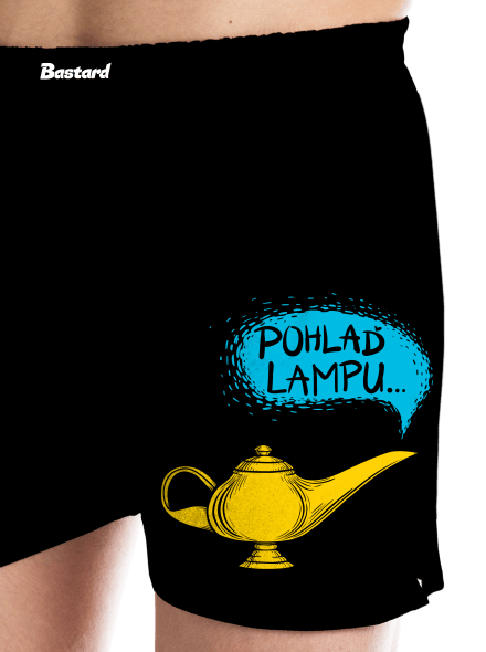 Aladinova lampa pánské trenky Black