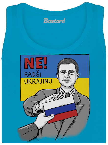 Ne! Radši Ukrajinu dámské tílko klasické Blue Atol