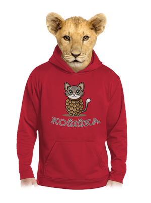 Košiška dětská mikina klokanka Fire Red