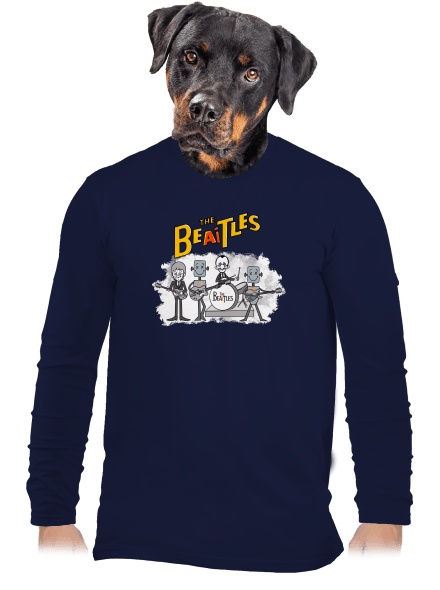 AI Beatles pánské dlouhý rukáv Navy
