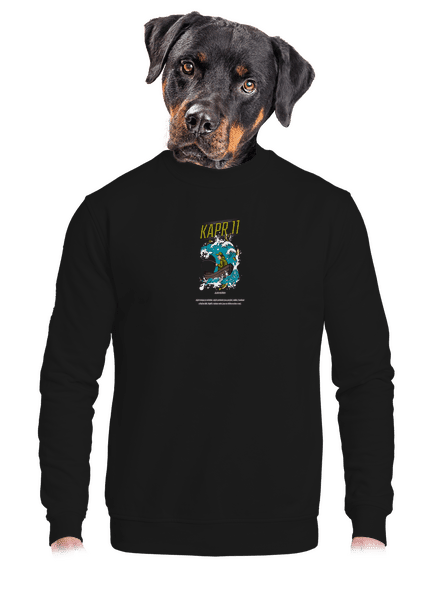 Kapr 11 unisex mikina bez kapuce Black