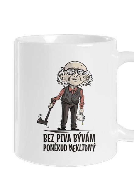Neklidný bez piva klasický hrnek White