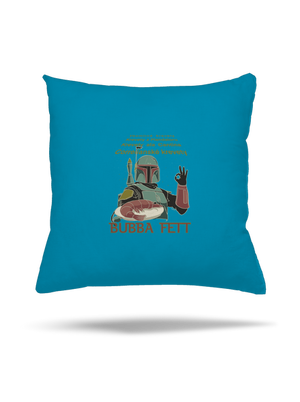 Bubba Fett polštář Blue Turquoise