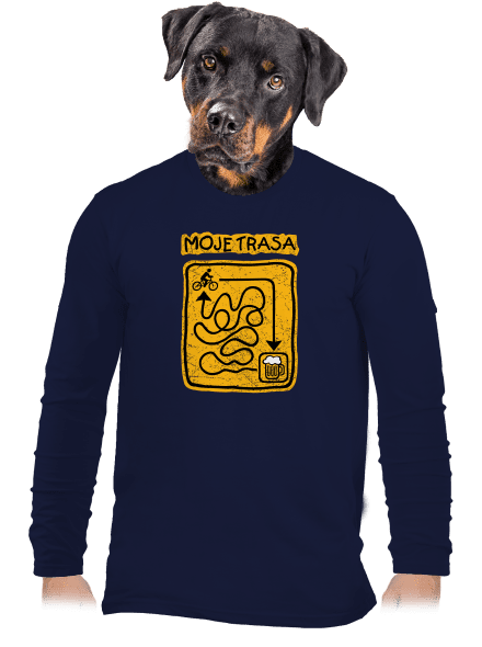 Moje trasa pánské dlouhý rukáv Navy
