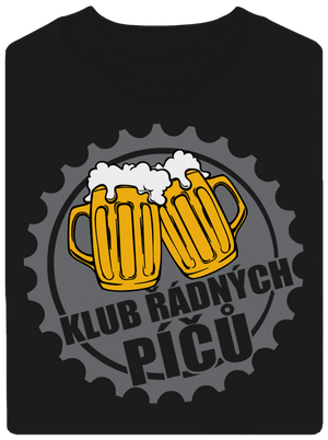 Klub řádných píčů unisex mikina bez kapuce Black