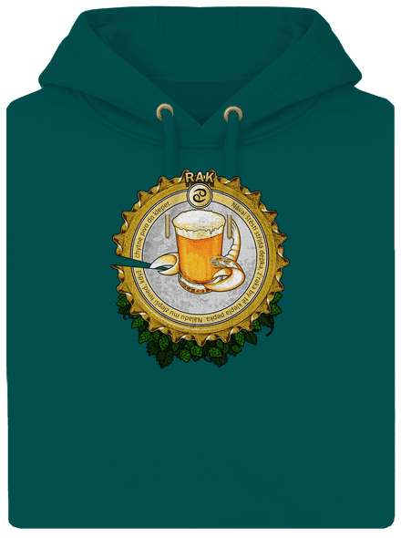Pivní horoskop: Rak unisex mikina premium Emerald Green