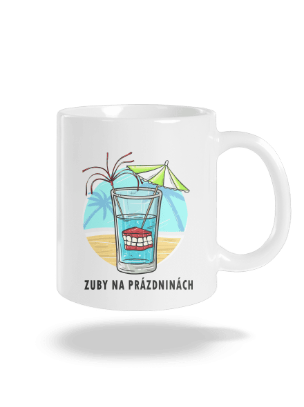 Zuby na prázdninách klasický hrnek White