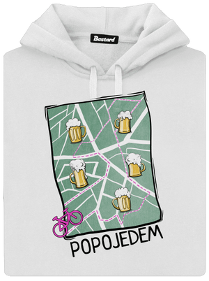 Popojedem dámská mikina klokanka White