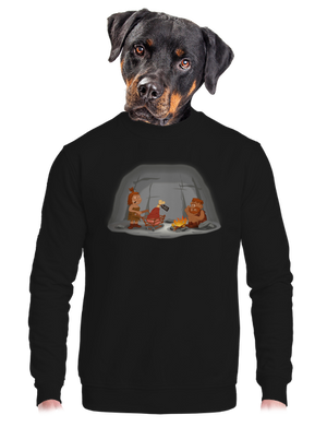 unisex mikina bez kapuce