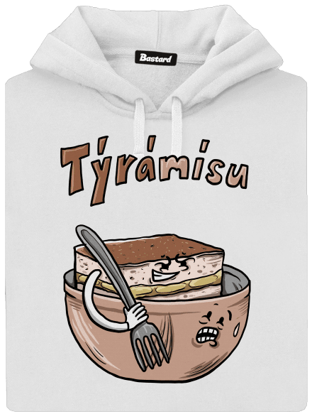 Týrámísu dámská mikina klokanka White