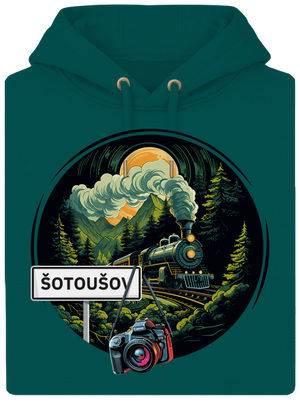 Šotoušov unisex mikina premium Emerald Green