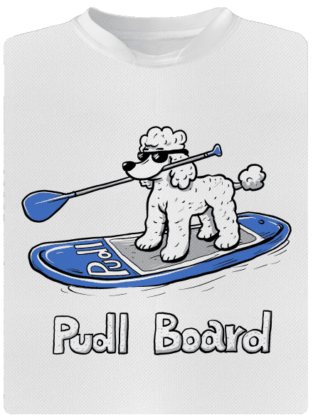 Pudl board dětské sportovní tričko White