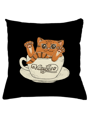 Kapučičíno polštář Black