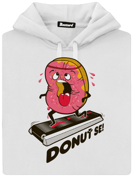 Donuť se dámská mikina klokanka White