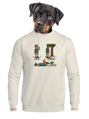 unisex mikina bez kapuce