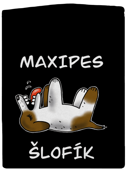 Maxipes Šlofík pánská mikina na zip Black