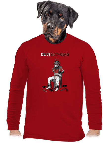 DeviAnt-man pánské dlouhý rukáv Red