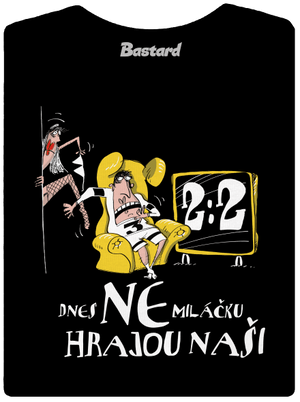 Hrajou naši dámské tričko s lemem Black